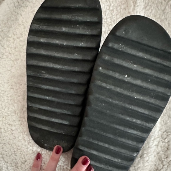 Black Slide Sandals - Picture 2 of 2